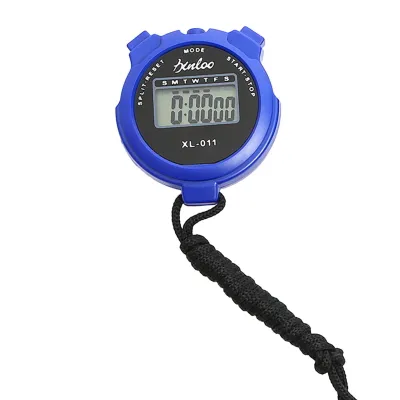 Produktbild von Digitale Stoppuhr Wasserdicht Kompakte Größe Einfache Bedienung Keine Uhr Kein Datum Leise Stoppuhr Timer Chronograph Geräte-Blau