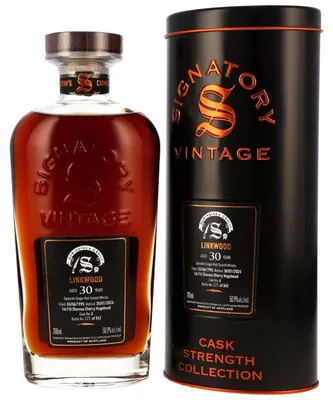 Produktbild von Linkwood 30 Jahre - 1995/2026 - 1st Fill Oloroso Sherry Hogshead - Signatory Cask Strength Collection - Speyside Single Malt Scotch Whisky