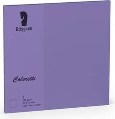 Produktbild von Doppelkarte 157x157 coloretti 5 Stück flieder