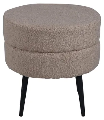 Imagen del producto de Puf "Teddy", suave, color /beige, multifuncional, ideal para el salón