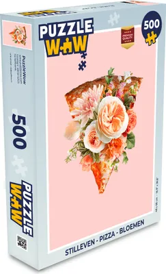 Obrázek produktu pro MuchoWow MuchoWow® Puzzle 500 ks Zátiší - Pizza - Květiny