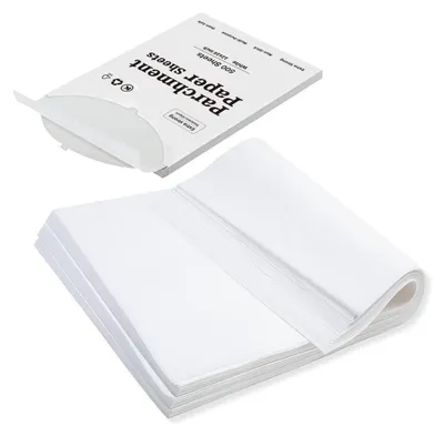Productafbeelding van Bakpapier, 500 stuks, 40,6 x 61 cm, antiaanbaklaag, voorgesneden, ongebleekt