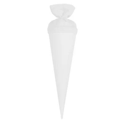 Produktbild von itenga Geschwister - Bastelschultüte 35cm mit Filzverschluss WEISS