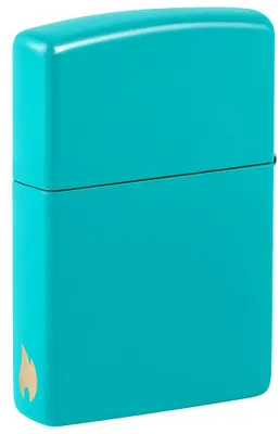 Produktbild von ZIPPO - Zippo Flammenmotiv - Flat Turquoise Türkis Sturmfeuerzeug nachfüllbar Benzin 60006291