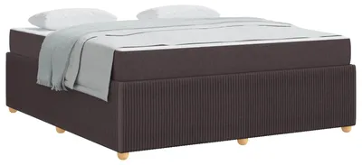 Productafbeelding van vidaXL Bedframe, donkerbruin, 180 x 200 cm, met stoffen bekleding