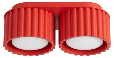 Immagine prodotto di Plafoniera AURA 2 rossa Gx53 2xGx53 10W in alluminio 8x10x21 cm Sollux Lighting