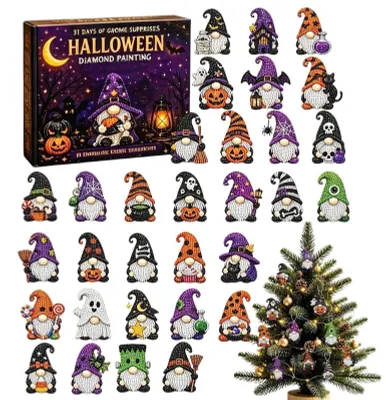 Productafbeelding van Halloween Countdown Kalender met Strass Decoraties
