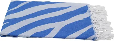 Produktbild von Saunatuch Hamamtuch für Wellness "Tiger Style" blau