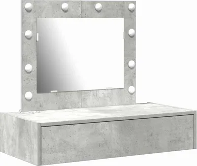 Obrázok produktu pre vidaXL Toaletný stolík so zásuvkami Sivý 83 x 40 x 70 cm Materiál na báze dreva