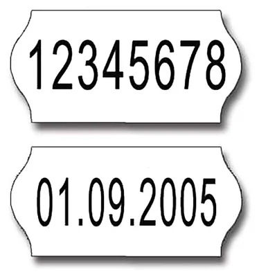 Immagine prodotto di Etichette per prezzi - 22 x 12 mm - Bianco - 12 rotoli da 1.000 etichette