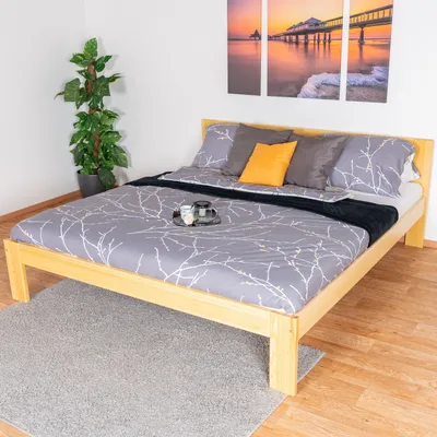Produktbild von Bett Kiefer massiv 180 x 200 cm Natur