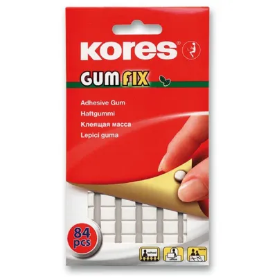 Obrázek produktu pro Kores 31600, Pryž, Nalepovací guma, Obálka, 84 kusů, Kyselina, Na bázi rozpouštědla