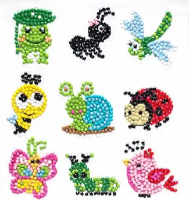 Produktbild von PRACHT Diamond Painting Sticker Tiere Set