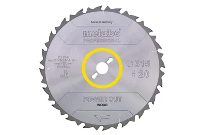 Produktbild von Metabo Kreissägeblatt HW/CT 254x2,4x30mm 24 WZ