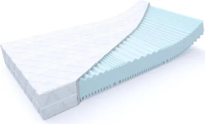 Produktbild von MSS e.K. Aqua Deluxe - 7 Zonen Wellness Matratze - 70 x 180 cm | Höhe 16 cm (Kernhöhe ca. 14 cm) | Härtegrad H5 & H6 | Kaltschaummatratze