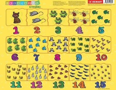 Zdjęcie produktu dla Puzzle Ramkowe - Cyferki Dla Dzieci
