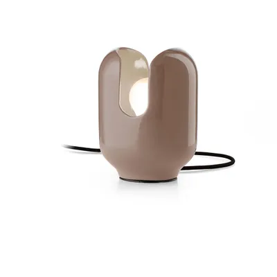 Produktbild von Vintage Tischlampe im Retro-Design, handbemalte Keramik Batucada TA - Braun