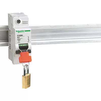 Immagine prodotto di Schneider Electric Elemento di bloccaggio per interruttore LS C120 in posizione ON o OFF 27145