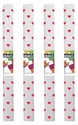 Obrázek produktu pro Starpak Bibuła krepovaná se srdíčky 50x200 cm