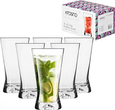 Zdjęcie produktu dla szklanki 6szt. LONG X-LINE 300ml KROSNO