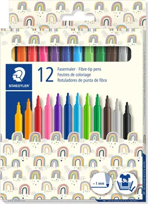 Obrázok produktu pre Flamastry szkolne 12 kolorów Staedtler 0528