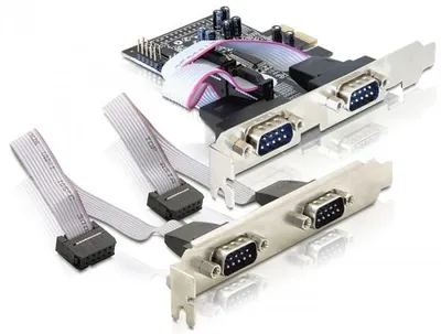 Obrázok produktu pre DeLOCK 4 x sériová karta PCI Express Schnittstellenkarte/Adapter