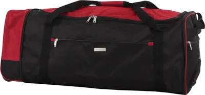 Produktbild von Reisetasche auf Rollen Rochester Schwarz Rot NTK-Collection