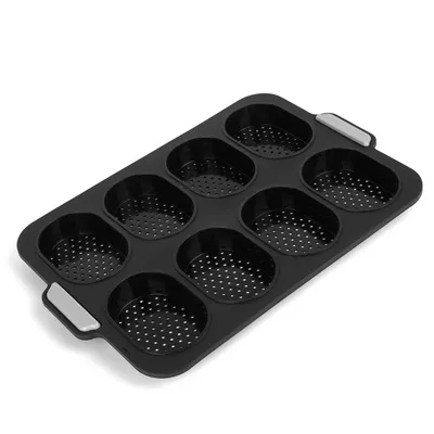 Produktbild von Silikonform TADAR SILICO für 8 Brötchen, 34,5x28,3cm, Silikon-Backform
