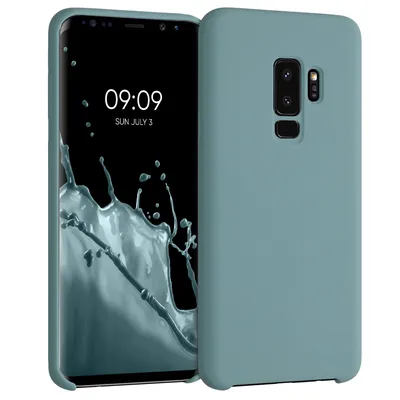 Produktbild von kwmobile Hülle kompatibel mit Samsung Galaxy S9 Plus Hülle - Silikon Handy Case - Handyhülle weiche Oberfläche - kabelloses Laden - Arctic Night