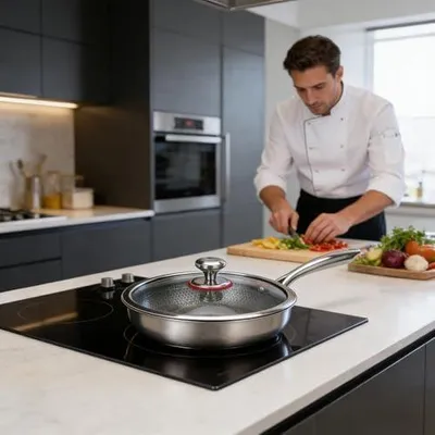 Immagine prodotto di Padella in titanio con rivestimento antiaderente