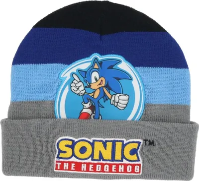 Productafbeelding van Sonic wintermuts. Comfortabele en warme muts voor kinderen, grijs