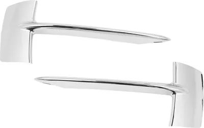 Produktbild von 1 Paar vordere Stoßstangen-Kühlergrill-Zierleiste, Chrom, 51117325395, Nebelscheinwerfer-Loch-Abdeckungsblende für X5 F15 2014–2018
