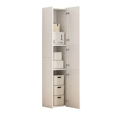 Zdjęcie produktu dla Biały Nowoczesny Regał Stojący Wysoki Loft 3 Drzwiowy 170 Cm