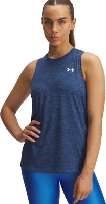 Produktbild von Under Armour Tech Twist ärmelloses T-shirt Blau M Frau Blau M