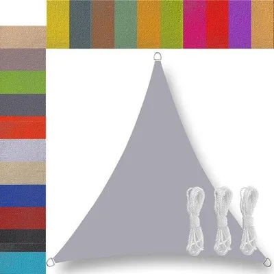 Image de Voile d'ombrage triangulaire Famanu - Imperméable et protection UV - 1,6 m
