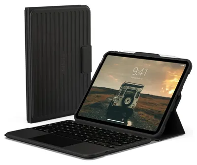 Produktbild von Urban Armor Gear Rugged - Tablet-Tastatur mit Hülle - Schwarz