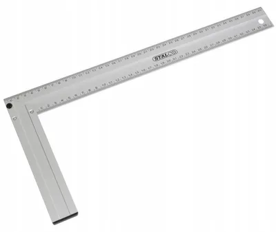 Produktbild von Aluminium-Tischlerwinkel 400 mm, 45°/90° Skala, präzises Messwerkzeug