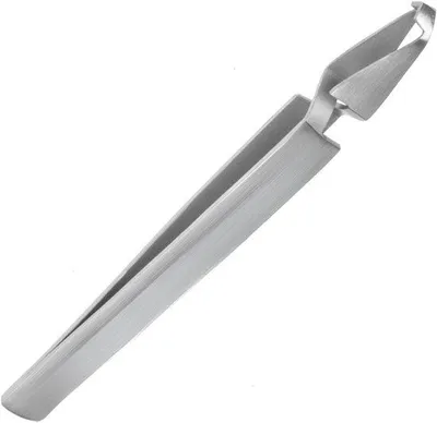 Produktbild von Famanu Zeckenpinzette für Hund & Katze - rostfreies Edelstahl, 13,5 cm