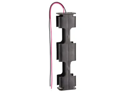 Zdjęcie produktu dla Uchwyt baterii, 4x Mignon, przewody połączeniowe 150 mm