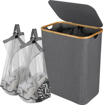 Immagine prodotto di Cesto portabiancheria Bettizia, grigio 57 x 37 x 69 cm