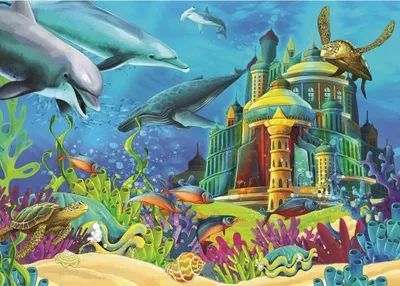 Produktbild von ART PUZZLE Puzzle Unterwasserschloss 150 Teile
