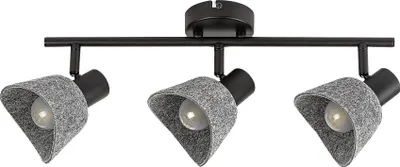 Obrázek produktu pro Rabalux Šedé stropní svítidlo Farelia pro žárovku 3x E14 73007