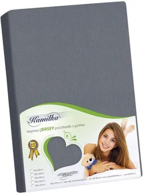 Immagine prodotto di Lenzuolo di Jersey - Grigio - 90x200