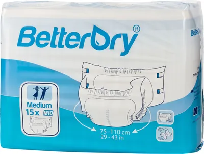 Produktbild von BetterDry M10 Windeln für Erwachsene (4 x 15 = 60 Stück)