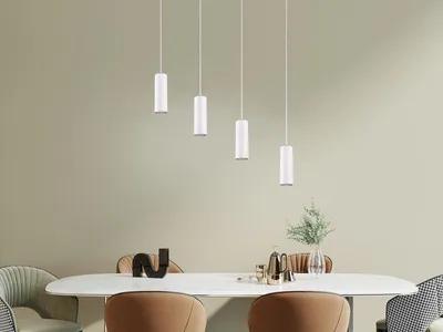 Produktbild von Trio Leuchten Pendelleuchte Marley 312400401, Metall Weiß matt, Pendel 4-flammig