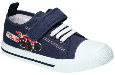 Produktbild von American Club TEN182, Kinder Sneaker Klettverschluss Leder-Einlegesohle weißer Boden, Navy 27