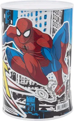 Obrázek produktu pro Dětská kovová pokladnička – Spiderman Streets