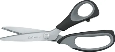 Produktbild von KAI N5350-P 'N5000' Zackenschere 200mm aus Edelstahl, schwarz/silber (1 Stück)