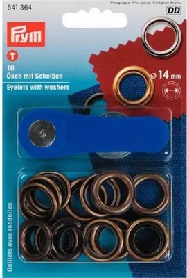 Zdjęcie produktu dla Oczka i tarcze Prym 14 mm ze starego mosiądzu