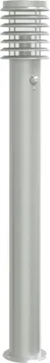 Image de Lampadaire d'extérieur avec capteur argenté acier inoxydable